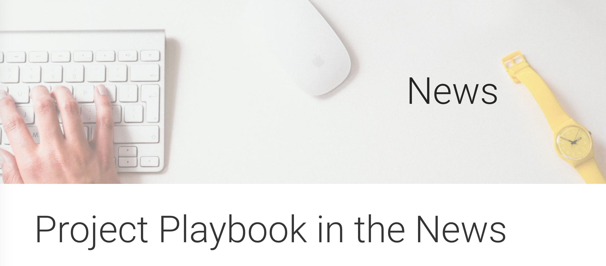 News-Project-Playbook